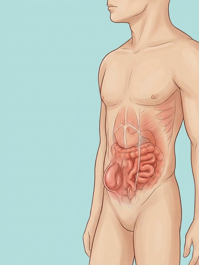Anatomical illustration showing Abdominal wall around the navel (umbilicus) with umbilical hernia.